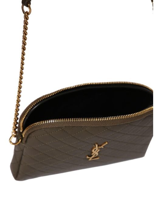 Saint Laurent Women Mini Gaby Quilted Leather Shoulder Bag