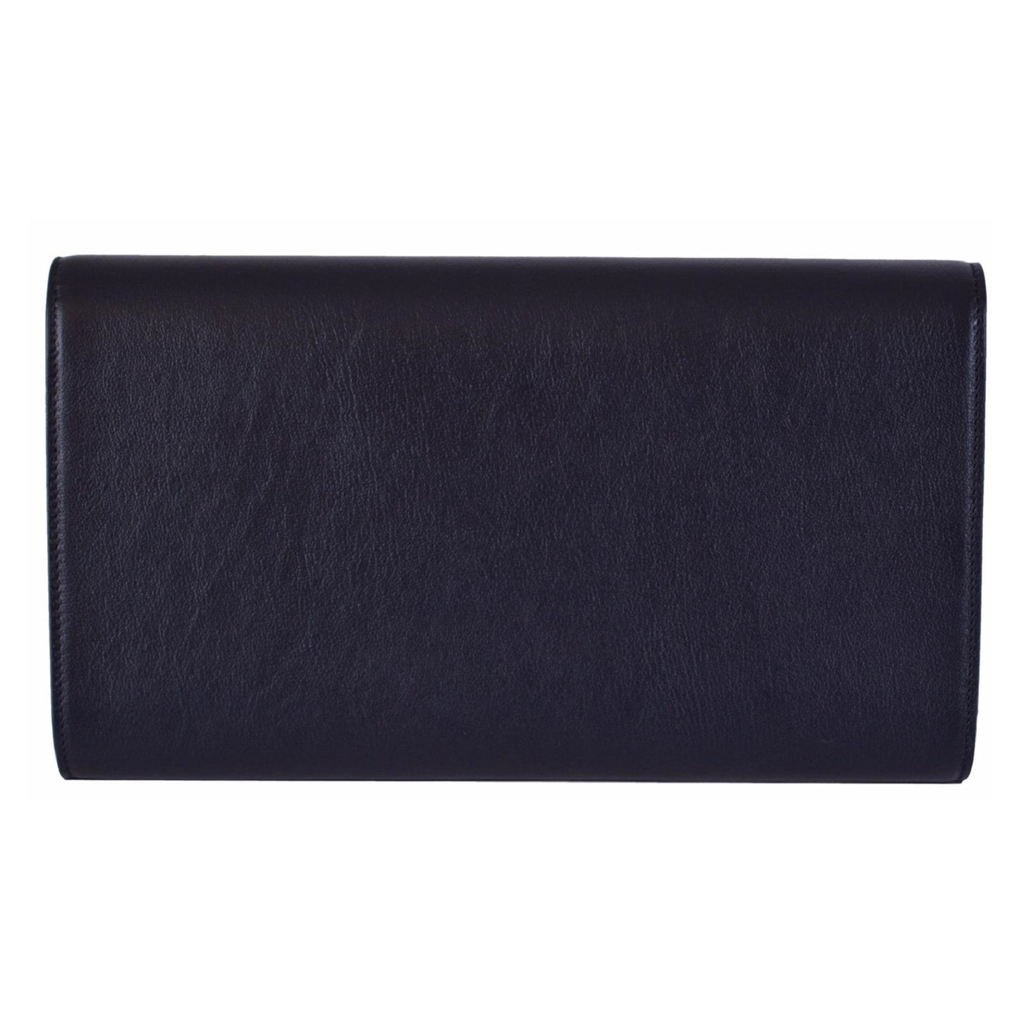 Saint Laurent YSL Belle De Jour Navy Blue Leather Large Clutch Bag 361120