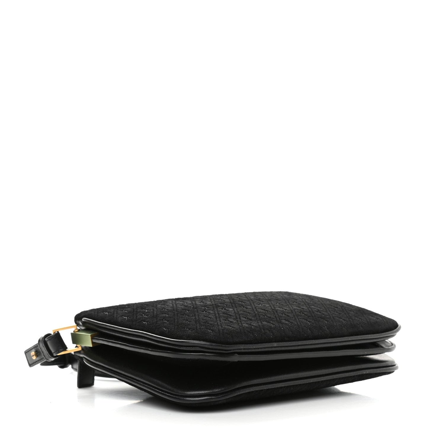 Saint Laurent YSL King Palm Suede Monogram Black Crossbody Bag 585541