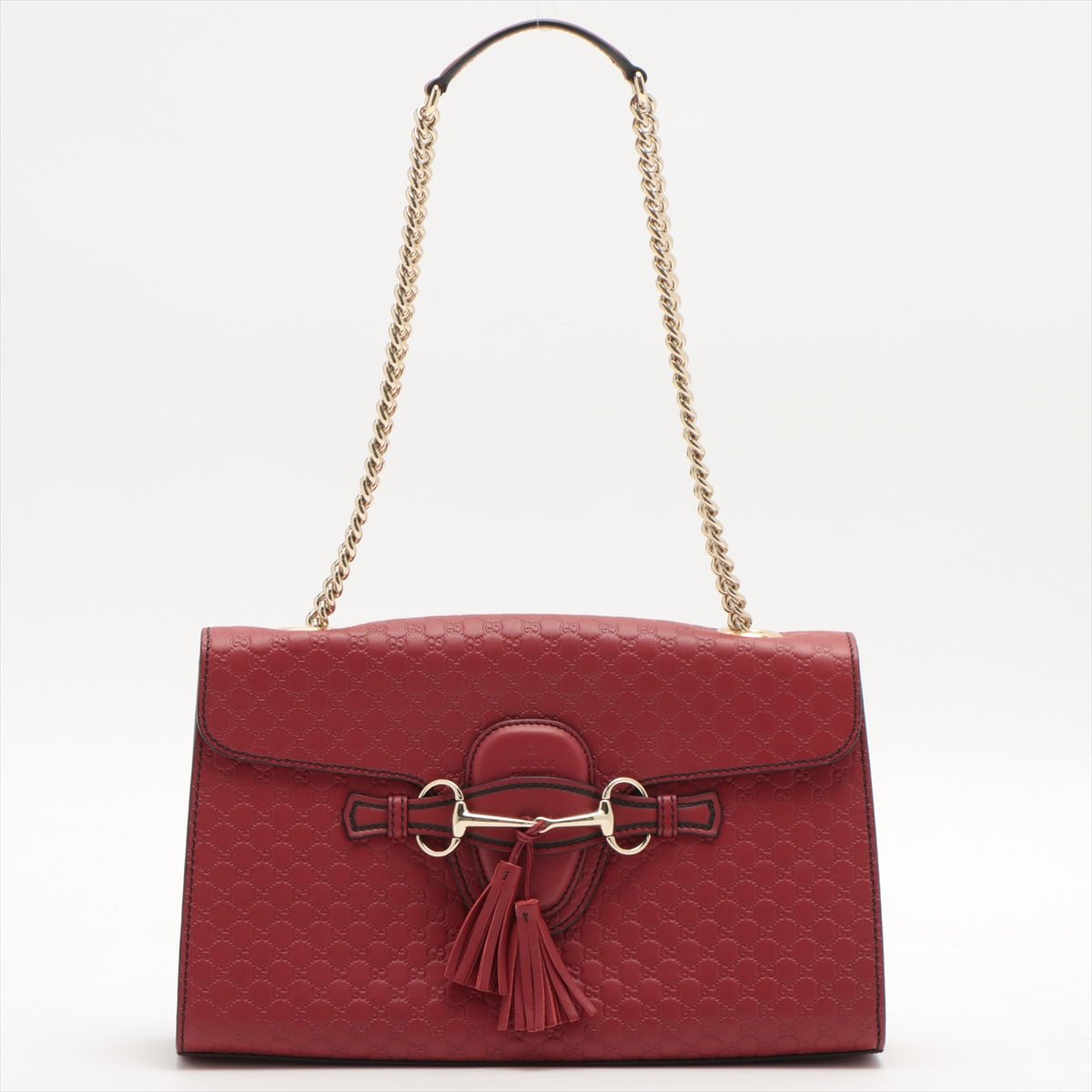 Micro Guccissima Red Leather