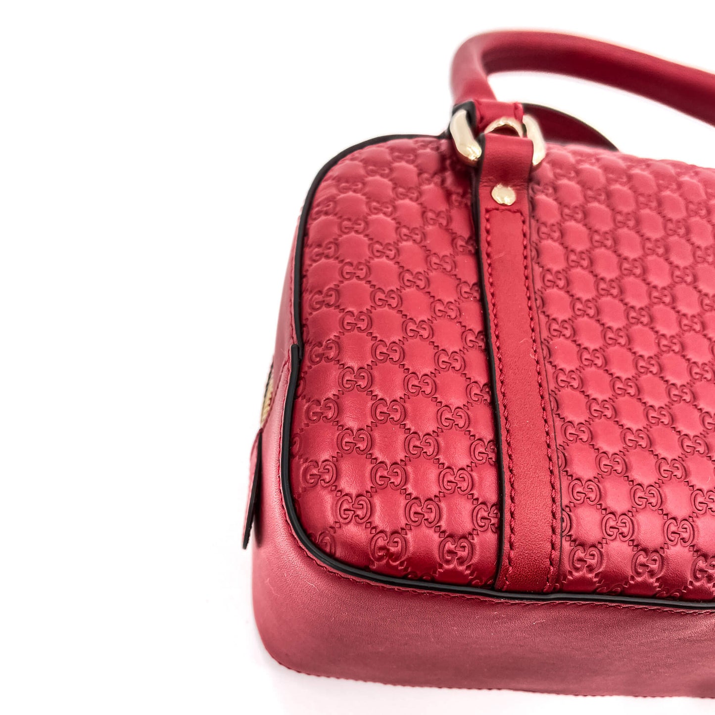 Mini Trunk Guccissima Leather Red