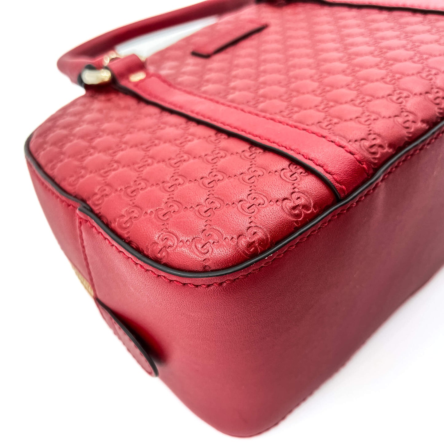 Mini Trunk Guccissima Leather Red