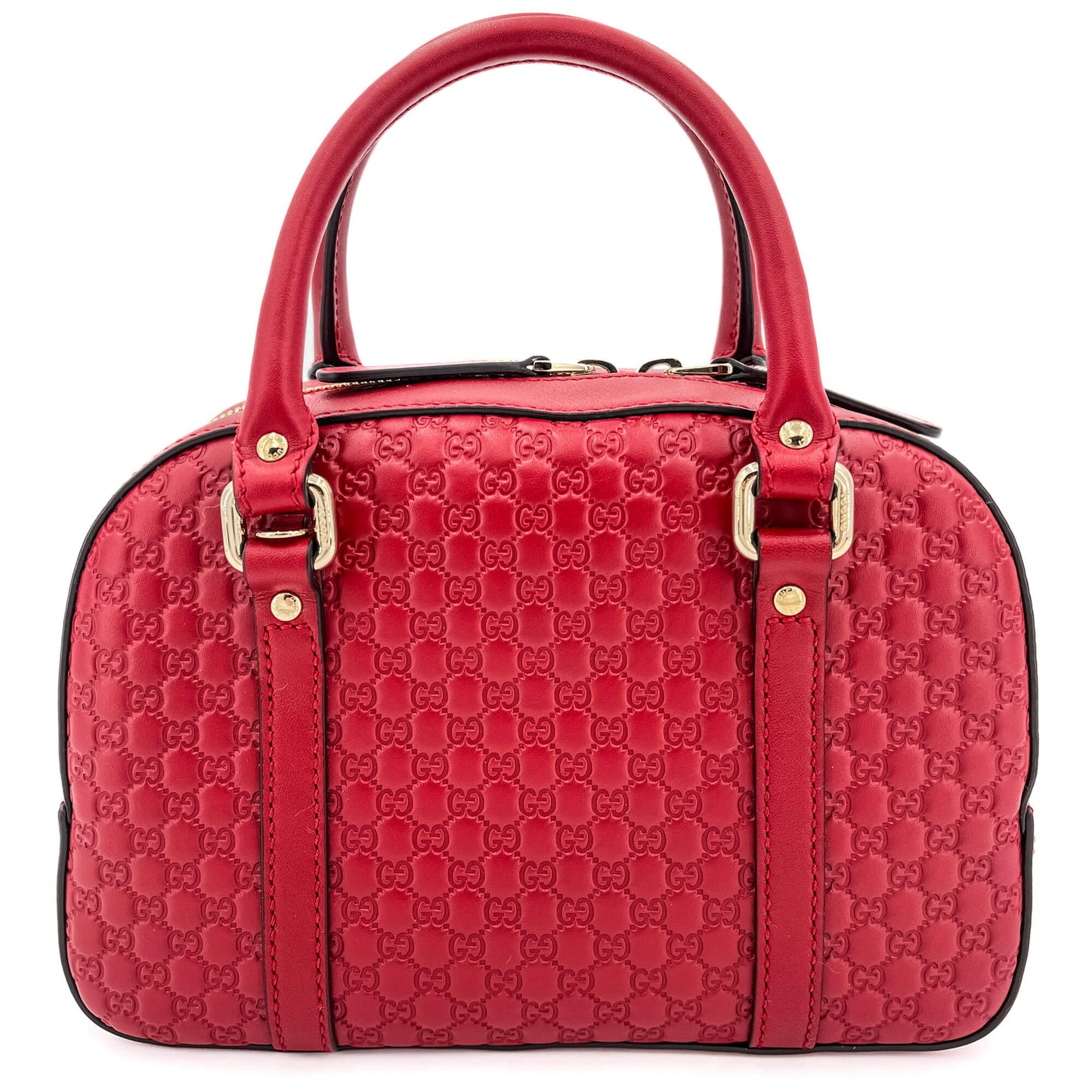 Mini Trunk Guccissima Leather Red