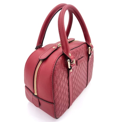 Mini Trunk Guccissima Leather Red