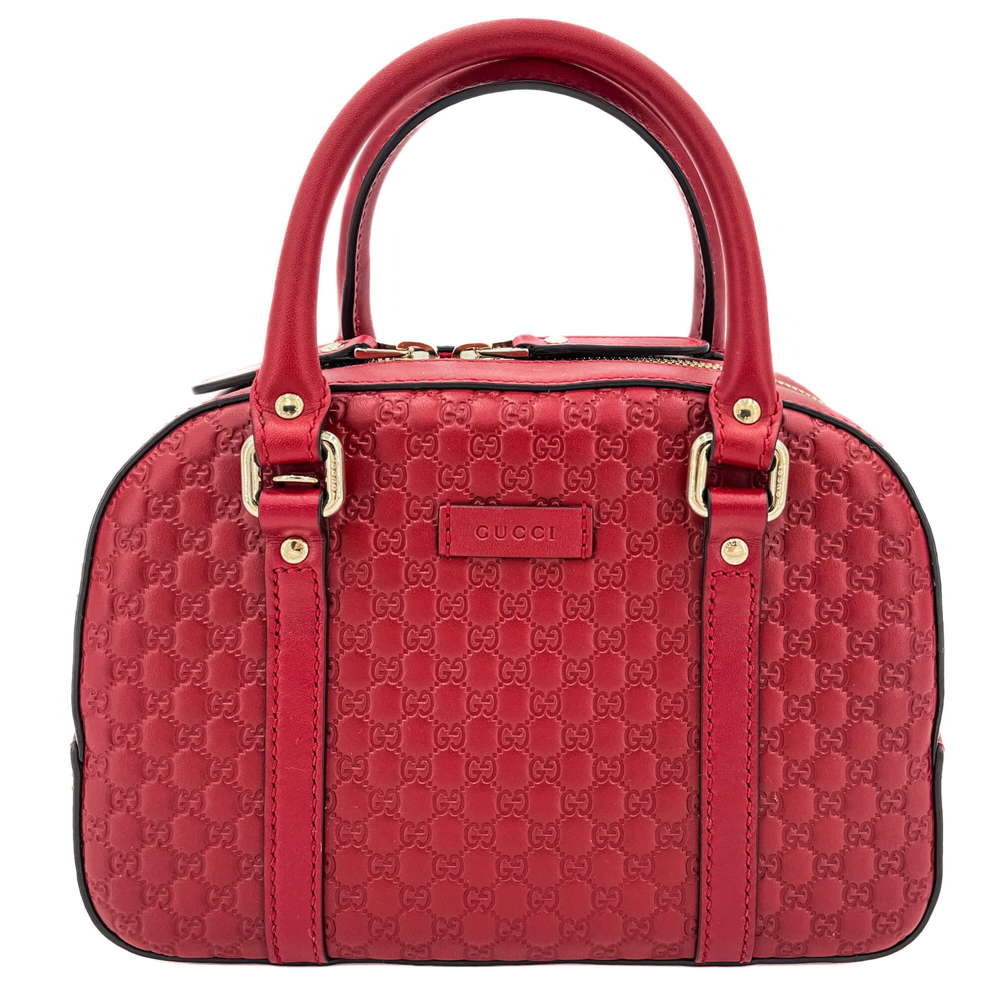 Mini Trunk Guccissima Leather Red