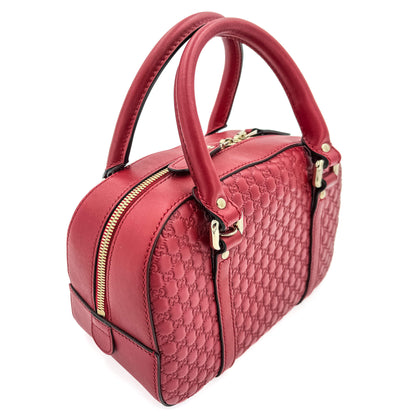 Mini Trunk Guccissima Leather Red