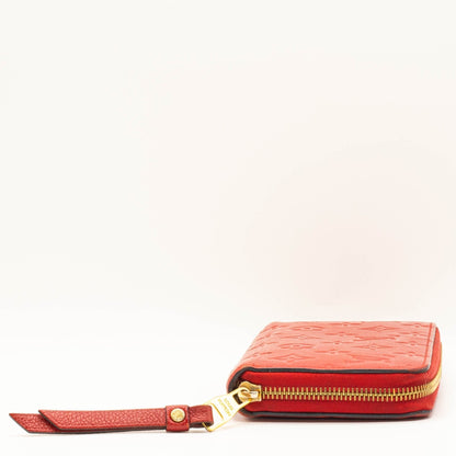 Louis Vuitton Zippy Wallet Monogram Empreinte in Red