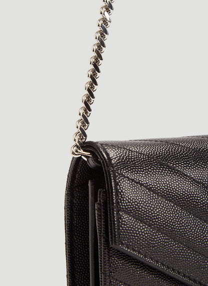 Saint Laurent Women Ysl Monogrammed Wallet Bag