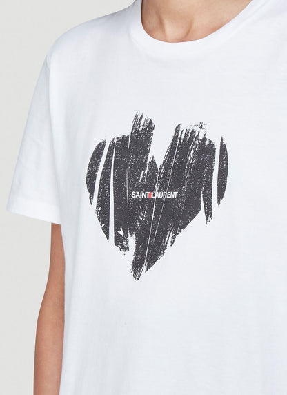 Saint Laurent Women Logo-Print T-Shirt