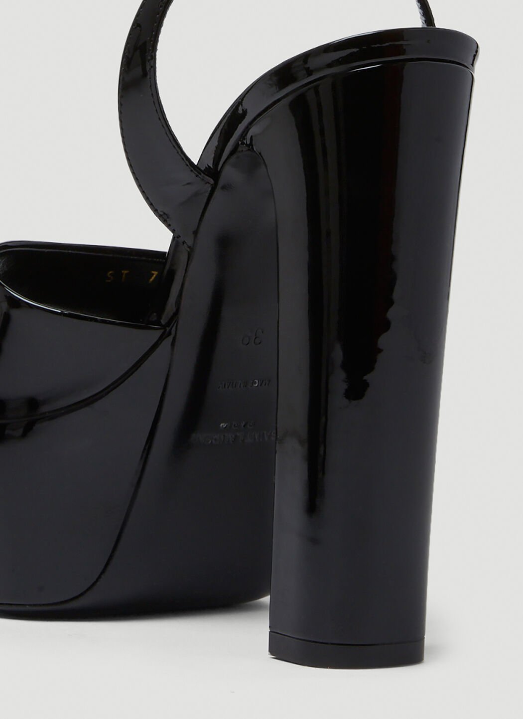 Saint Laurent Women Jodie Peep Toe Platform Heels