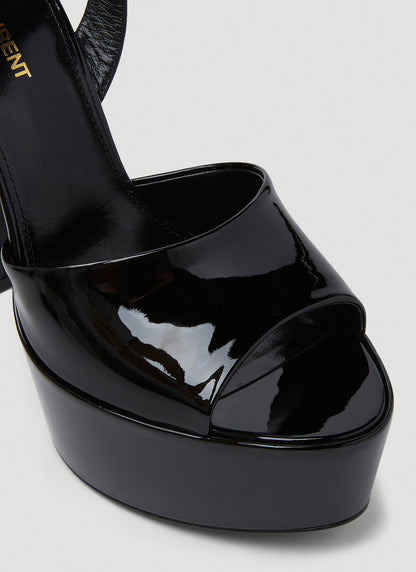 Saint Laurent Women Jodie Peep Toe Platform Heels