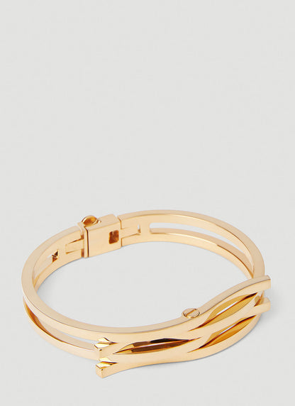 Saint Laurent Women Intertwined Cuff Bracelet