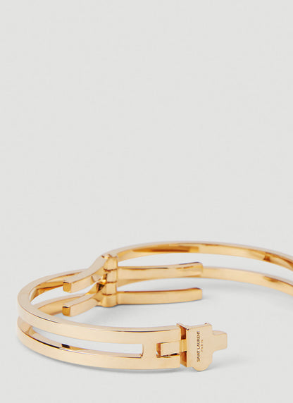 Saint Laurent Women Intertwined Cuff Bracelet