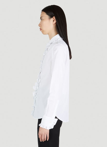 Saint Laurent Women Ruffle Trim Shirt