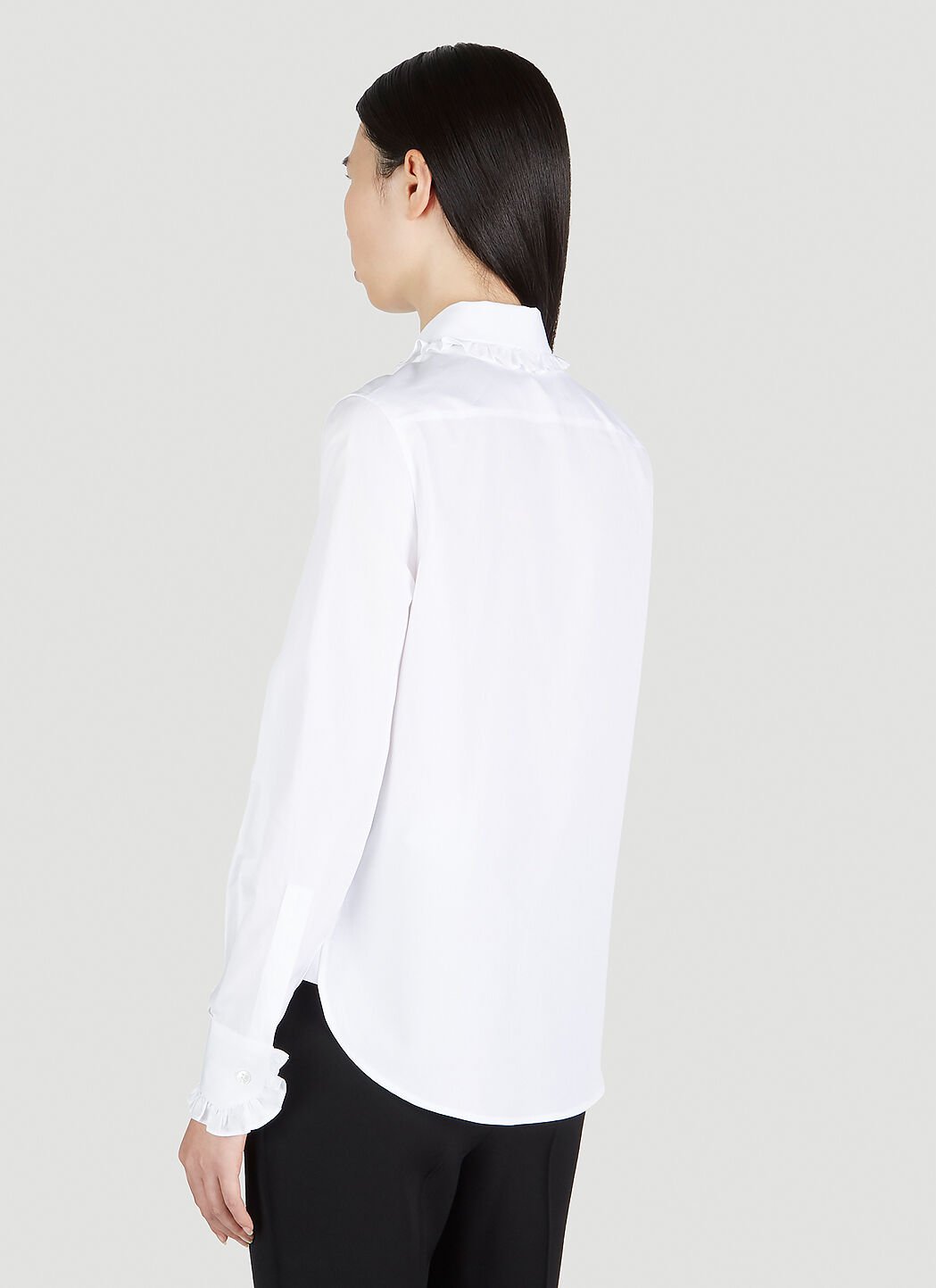 Saint Laurent Women Ruffle Trim Shirt