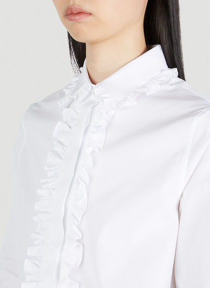 Saint Laurent Women Ruffle Trim Shirt