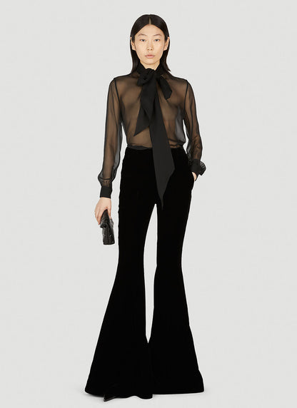 Saint Laurent Women Extreme Flared Pants