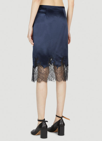 Saint Laurent Women Lace Skirt