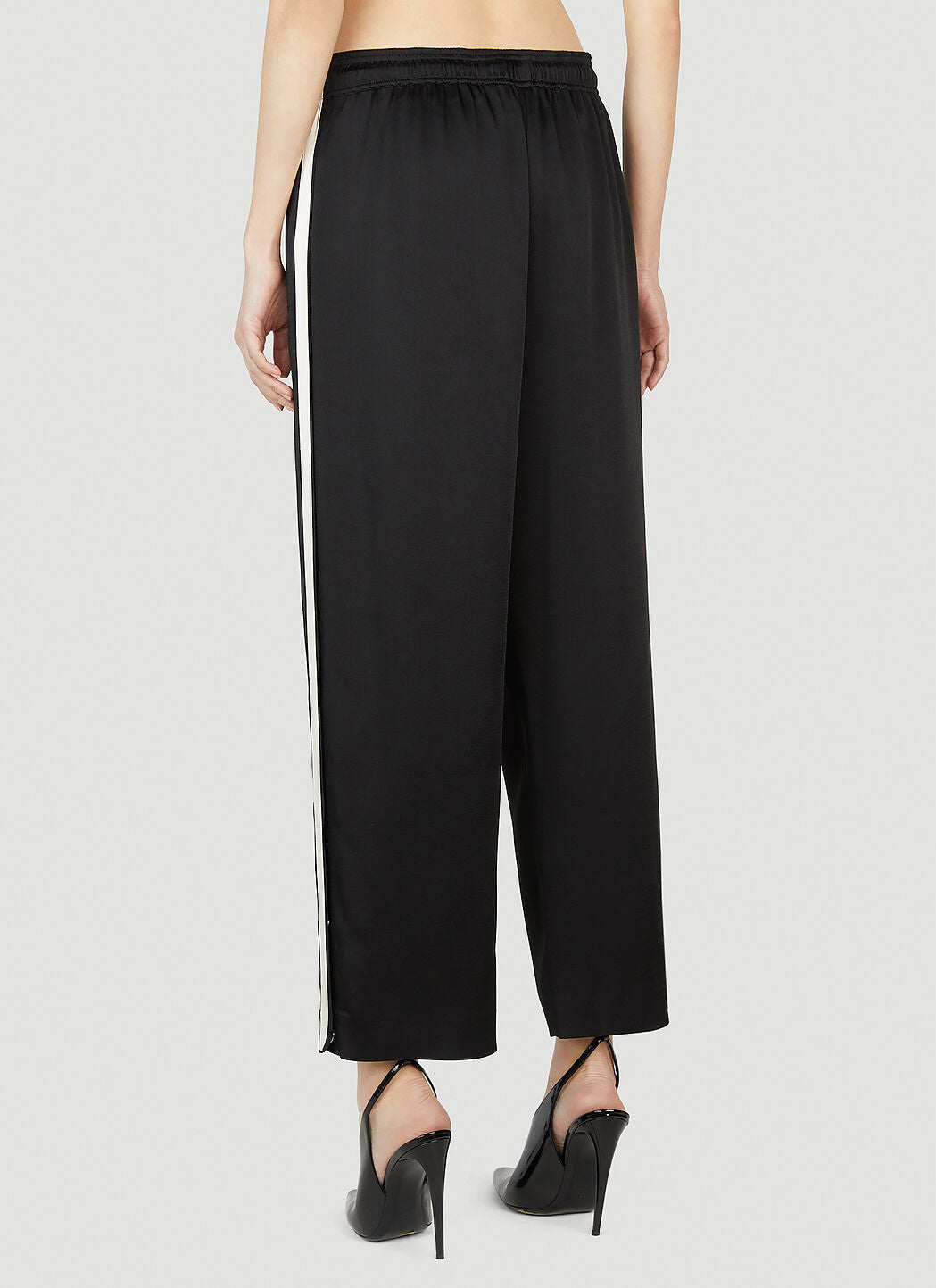 Saint Laurent Women Logo Print Pants