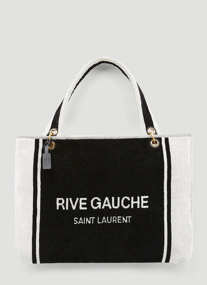 Saint Laurent Women Rive Gauche Towel Tote Bag