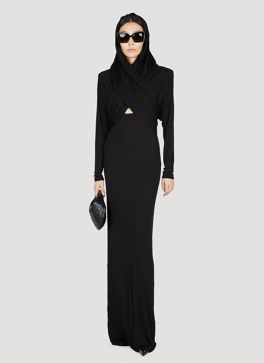 Saint Laurent Women Hooded Maxi Dress