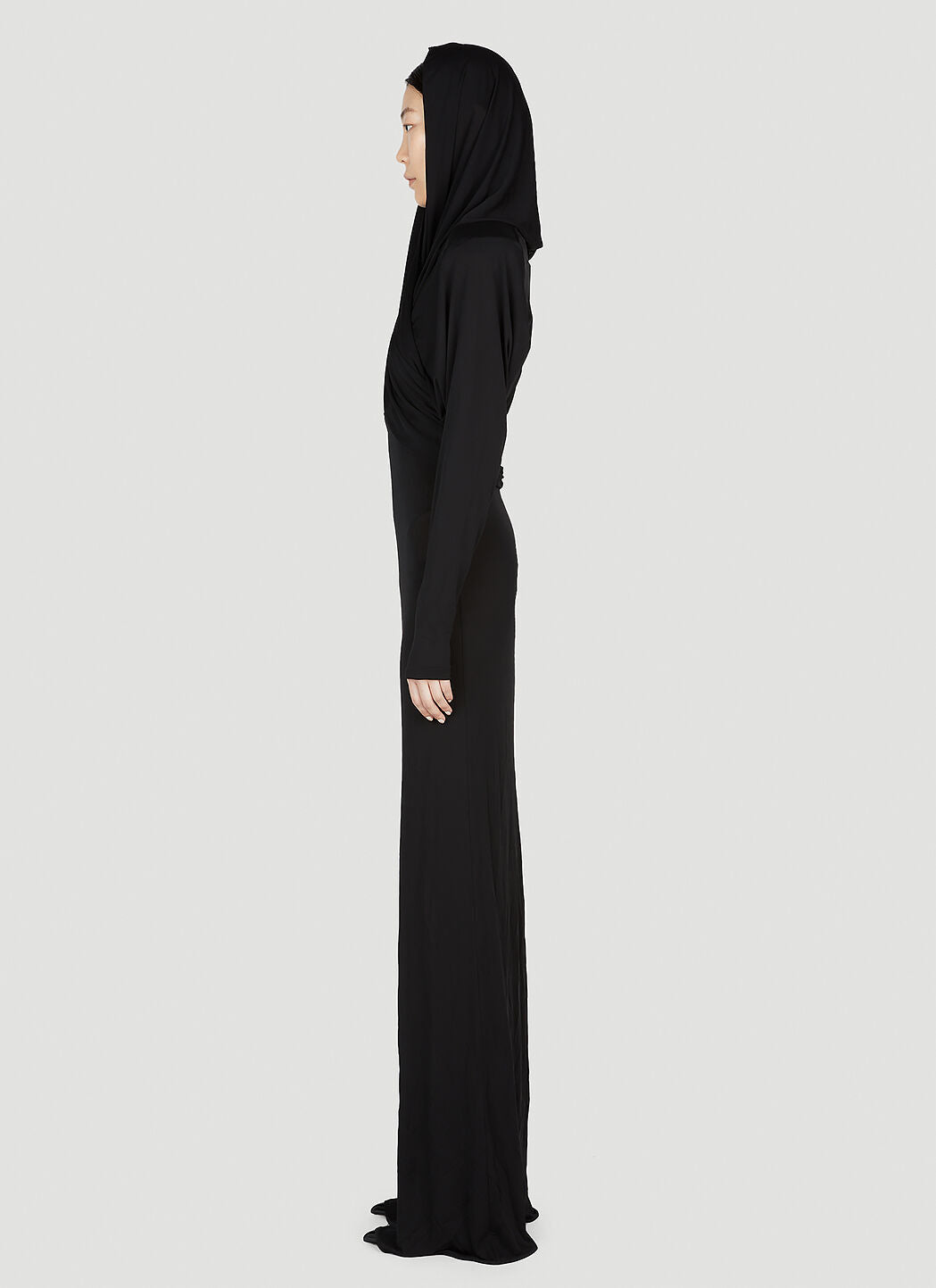 Saint Laurent Women Hooded Maxi Dress