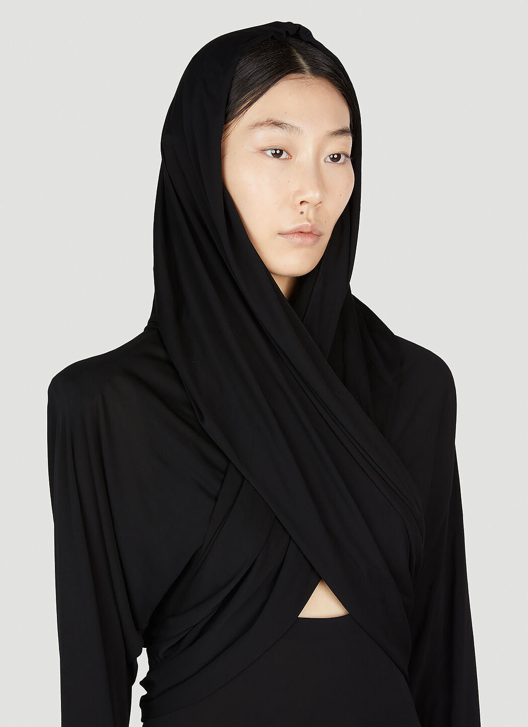 Saint Laurent Women Hooded Maxi Dress