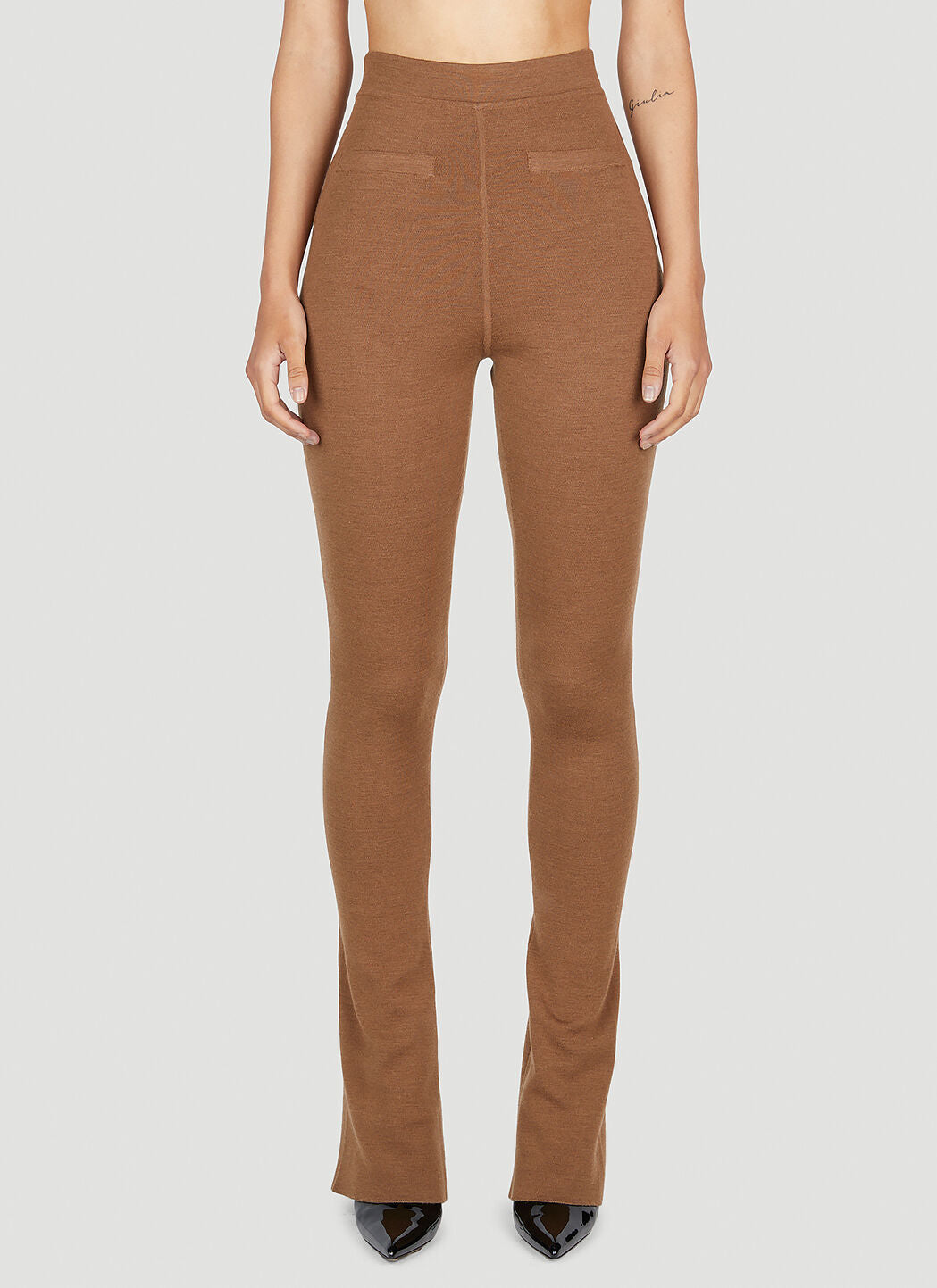 Saint Laurent Women High Waist Knit Leggings