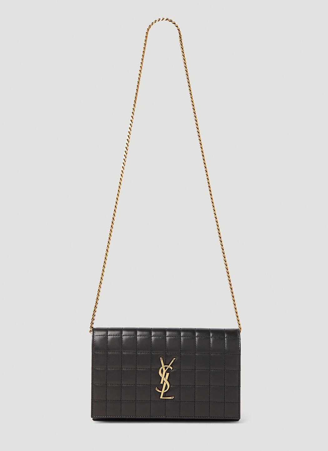 Saint Laurent Women Cassandre Matelassé Carré Chain Wallet