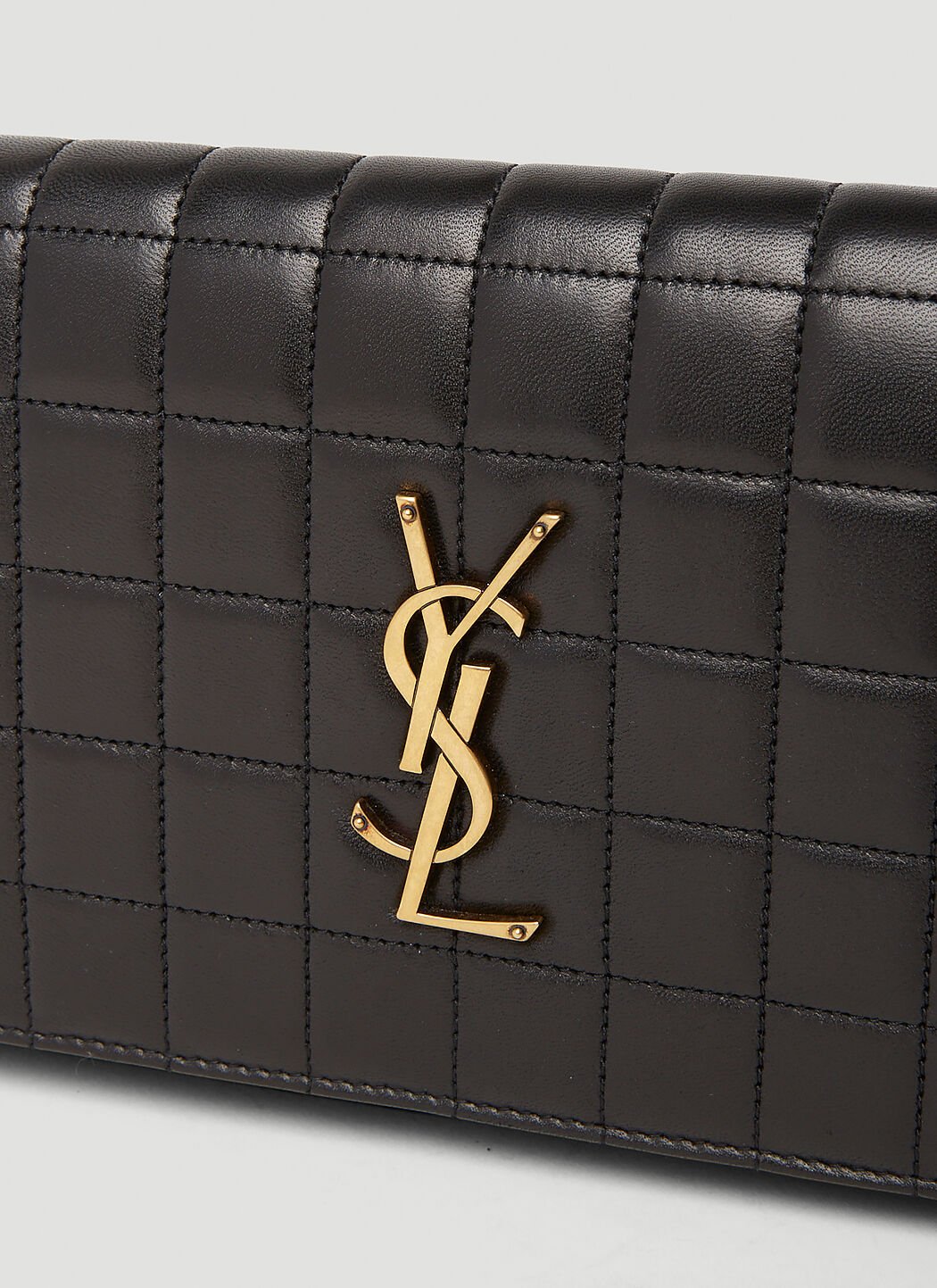 Saint Laurent Women Cassandre Matelassé Carré Chain Wallet