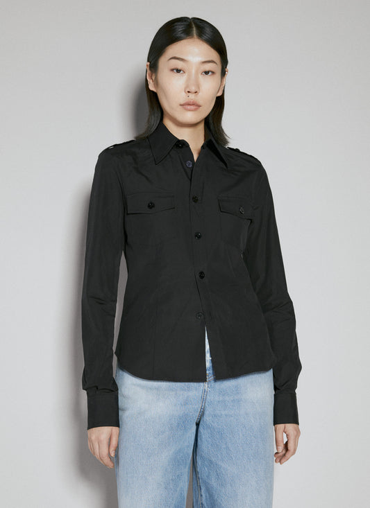 Saint Laurent Women Miltary Shirt