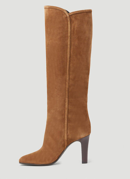 Saint Laurent Women Jane Suede Boots