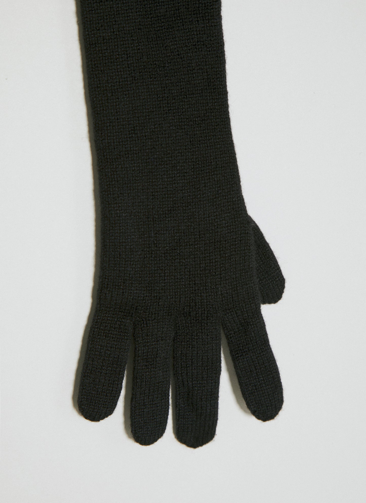 Saint Laurent Women Long Cashmere Knit Gloves