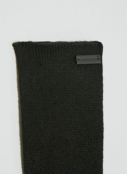 Saint Laurent Women Long Cashmere Knit Gloves