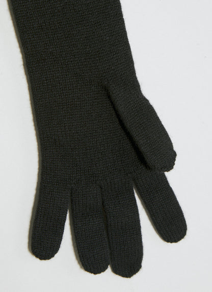 Saint Laurent Women Long Cashmere Knit Gloves