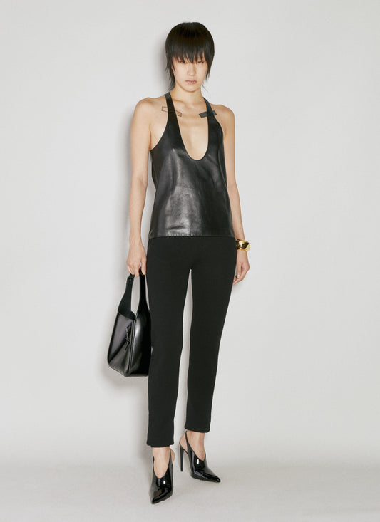 Saint Laurent Women Leather Tank Top