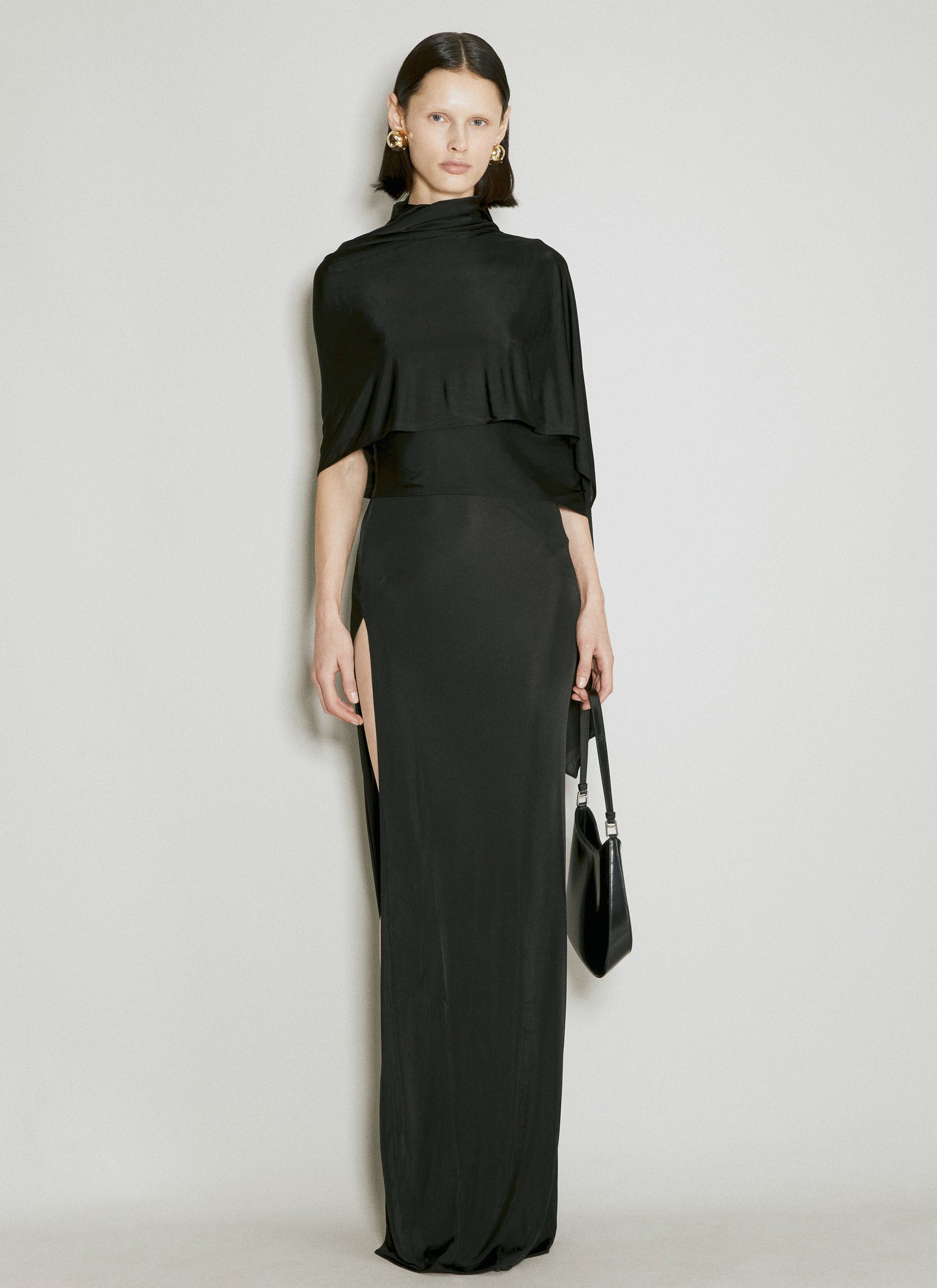 Saint Laurent Women High-Neck Maxi Dress