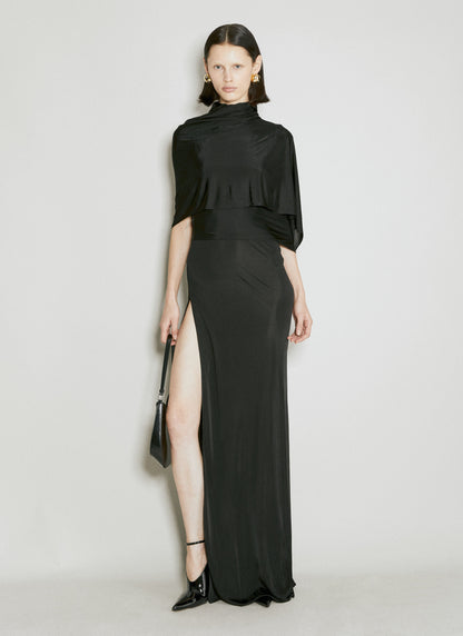 Saint Laurent Women High-Neck Maxi Dress