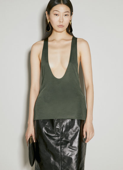 Saint Laurent Women Cassandre Tank Top