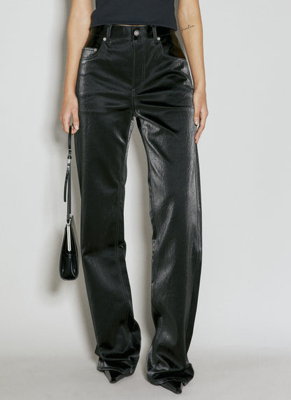 Saint Laurent Women Long Extreme Baggy Jeans