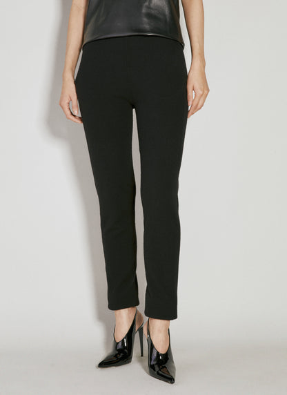 Saint Laurent Women High-Waisted Cashmere Leggings