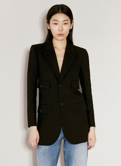 Saint Laurent Women Crepe Blazer