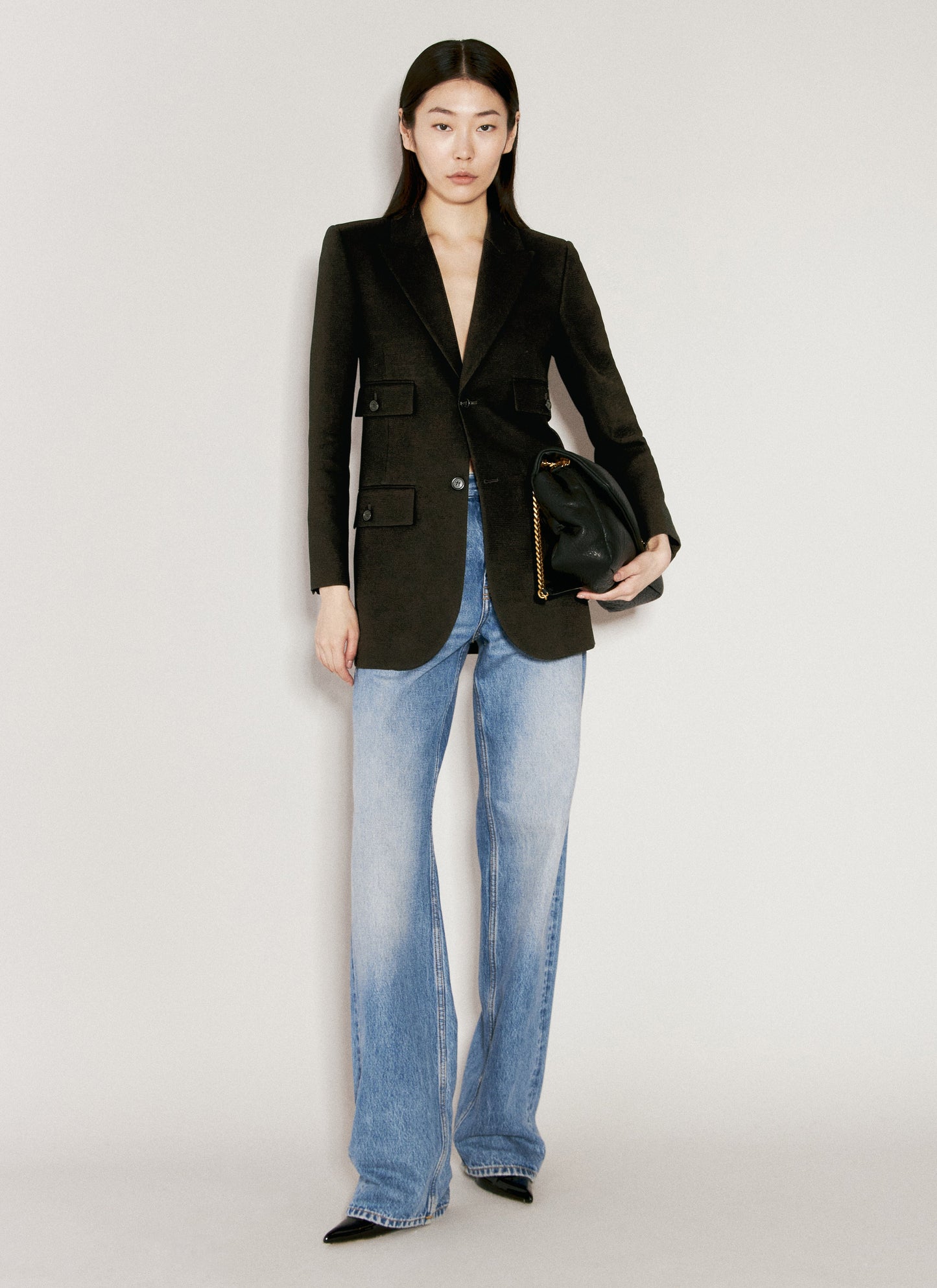 Saint Laurent Women Crepe Blazer