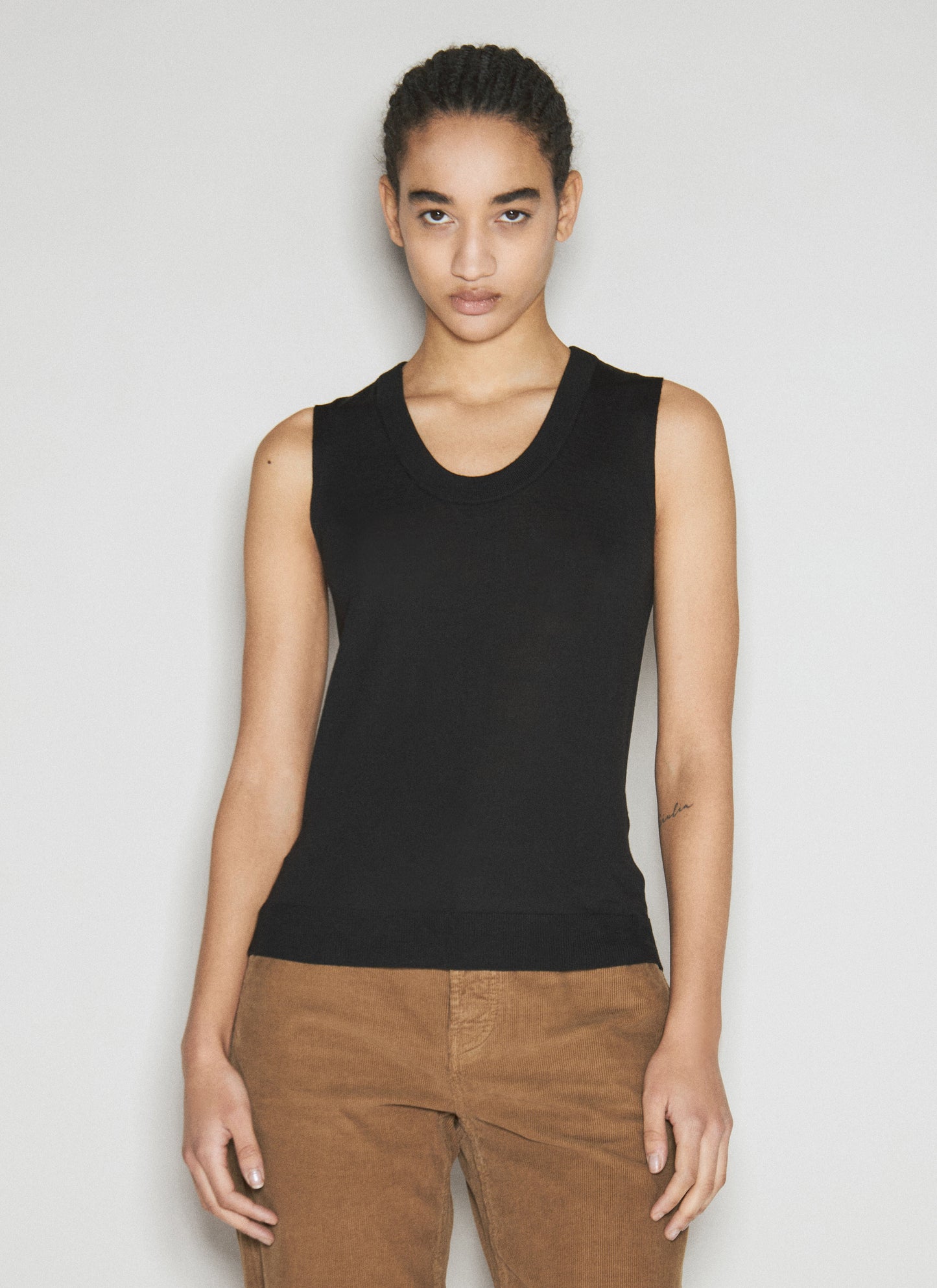 Saint Laurent Women Cassandre Wool Tank Top