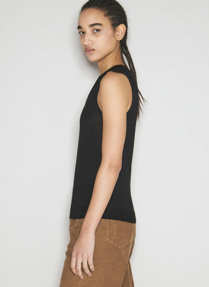 Saint Laurent Women Cassandre Wool Tank Top