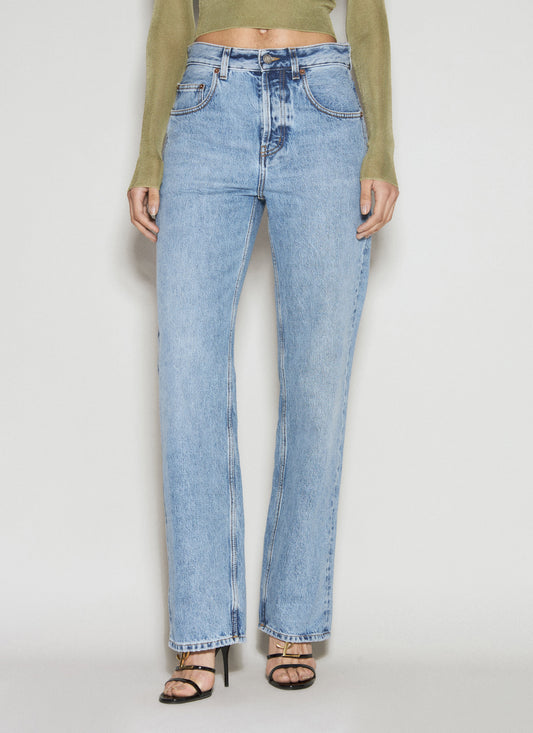 Saint Laurent Women Long Baggy Jeans