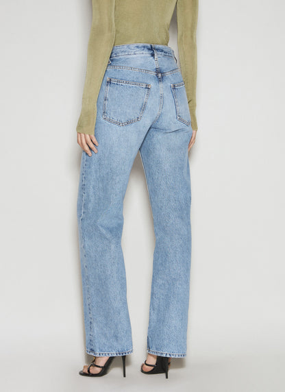 Saint Laurent Women Long Baggy Jeans