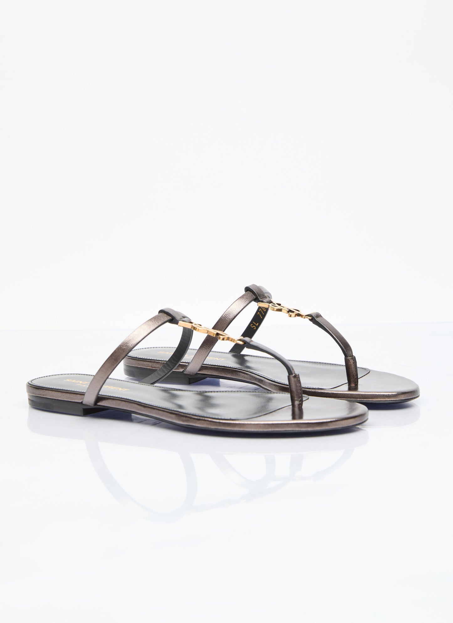 Saint Laurent Women Cassandra Slide Sandals