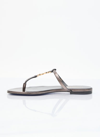 Saint Laurent Women Cassandra Slide Sandals