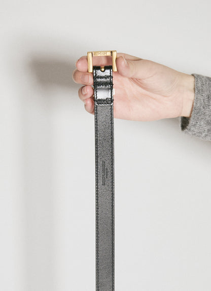 Saint Laurent Women Cassandre Thin Belt